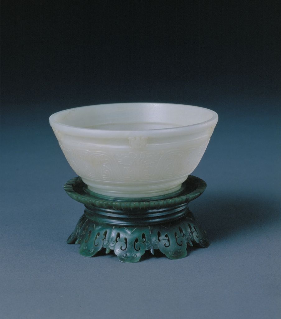 图片[1]-Blue Jade Kui Pattern Bowl-China Archive